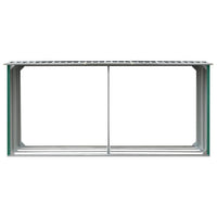 Capannone da Giardino in Acciaio Zincato 330x92x153cm Verde 47086