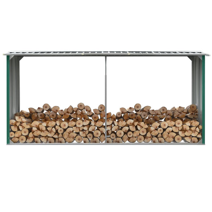 Capannone da Giardino in Acciaio Zincato 330x92x153cm Verde cod mxl 65591