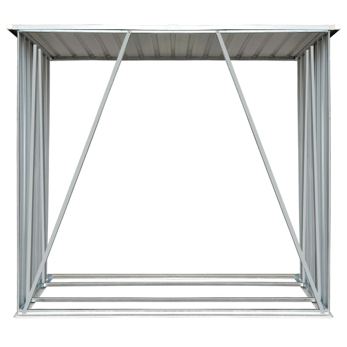 Capannone da Giardino in Acciaio Zincato 163x83x154 cm Marrone cod mxl 77718