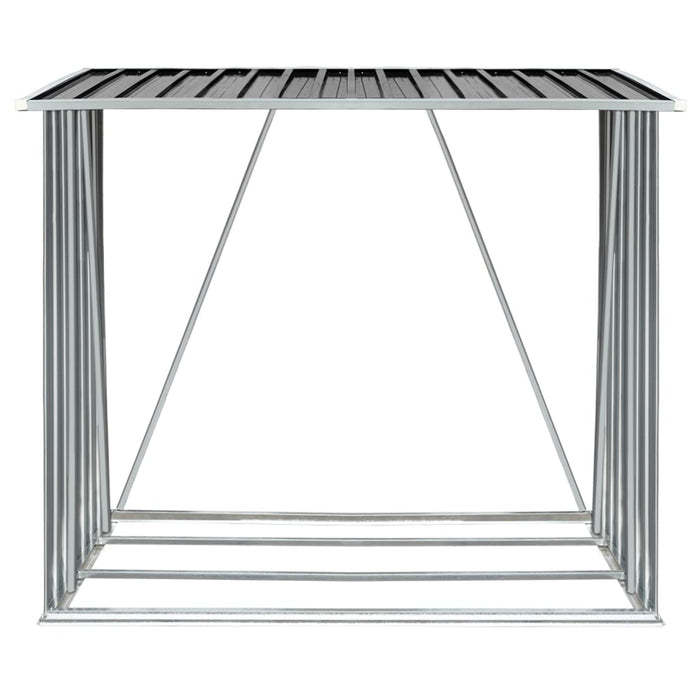 Capannone da Giardino in Acciaio Zincato 163x83x154cm Antracite 47091