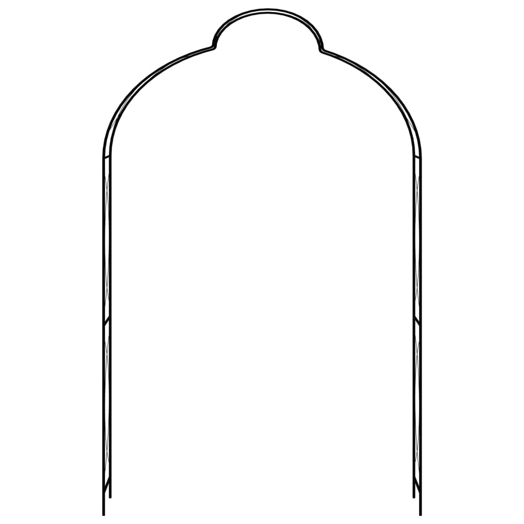 Arco da Giardino Nero 150x34x240 cm in Ferro 47095