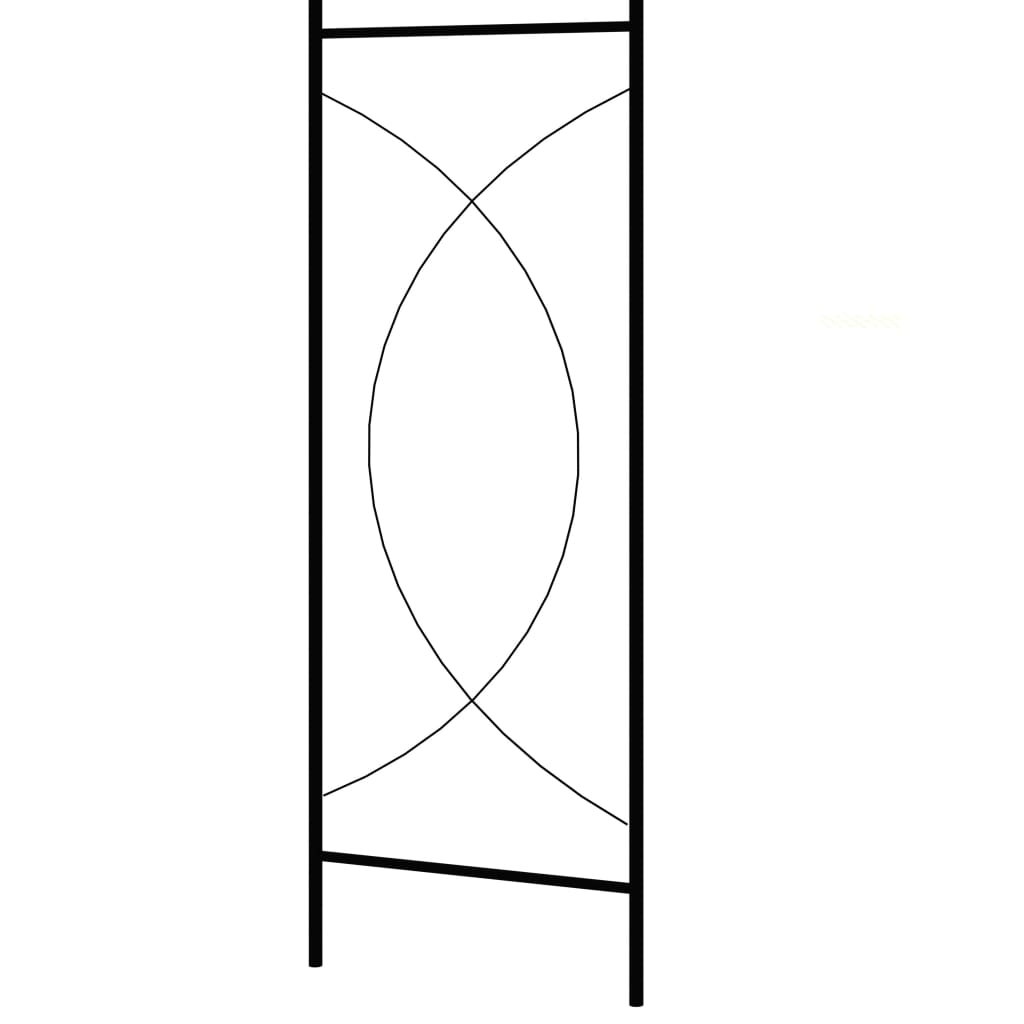 Arco da Giardino Nero 150x34x240 cm in Ferro 47095