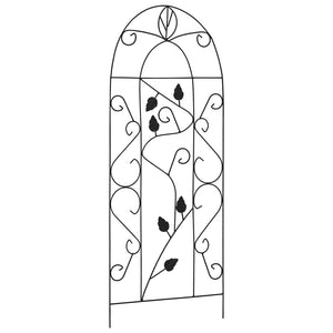 Supporti da Giardino per Piante 3 pz Neri 40x100 cm in Ferro 47099