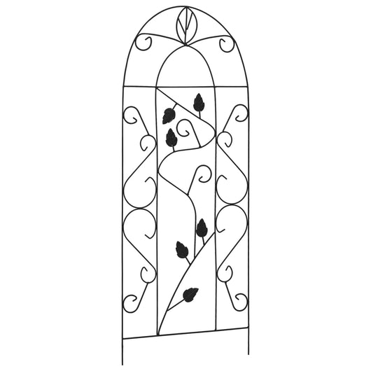 Supporti per fiori rampicanti 3 pezzi 40 x 100 cm Ferro nero 02_0045260