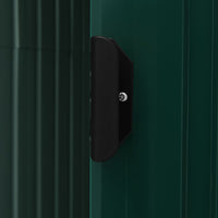 Capanno da Giardino con Scaffali Verde 205x130x183 cm in Ferro 47104