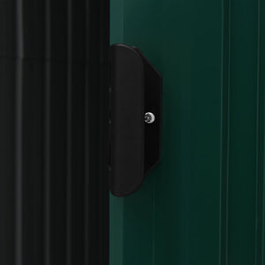 Capanno da Giardino con Scaffali Verde 205x130x183 cm in Ferro cod mxl 63954