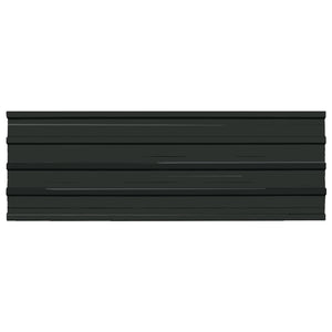 Pannelli da Tetto 12 pz in Acciaio Zincato Antracite  cod mxl 54257