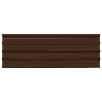 Pannelli da Tetto 12 pz in Acciaio Zincato Marrone 145721