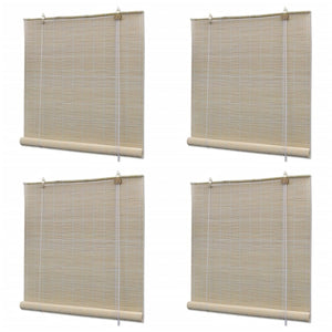 Tende Oscuranti in BambÃ¹ Naturale 4 pz 120 x 160 cm cod mxl 51159