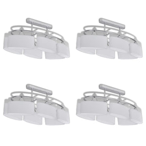 Lampade da Soffitto Ellissoidali 4 pz Paralume in Vetro E14 278761