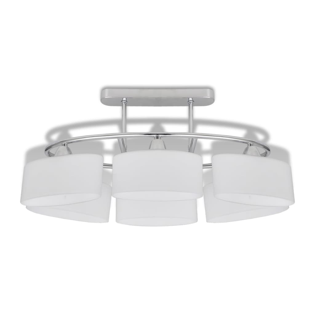 Lampade da Soffitto Ellissoidali 4 pz Paralume in Vetro E14 278761