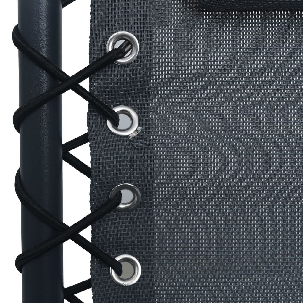 Sdraio Pieghevole Grigio in Textilene