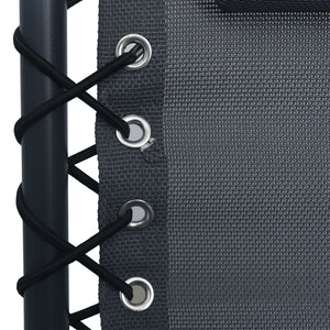 Sdraio Pieghevole Grigio in Textilene