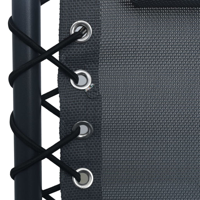 Sdraio Pieghevole Grigio in Textilene