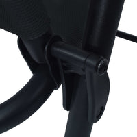 Sedie da Giardino Pieghevoli 2 pz in Textilene Nere 47923