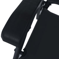 Sedie da Giardino Pieghevoli 2 pz in Textilene Nere 47923