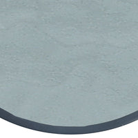 Tavolino da Bistrot Nero 40x46 cm in Acciaio e Vetro