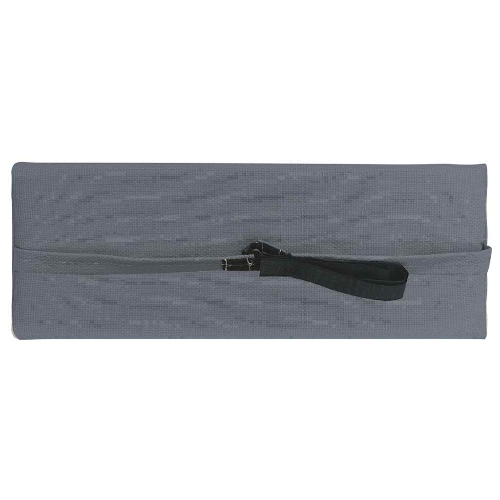 Poggiatesta per Sdraio Grigio 40x7,5x15 cm in Textilene 47931