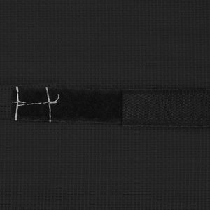 Poggiatesta per Sdraio Nero 40x7,5x15 cm in Textilene 47932