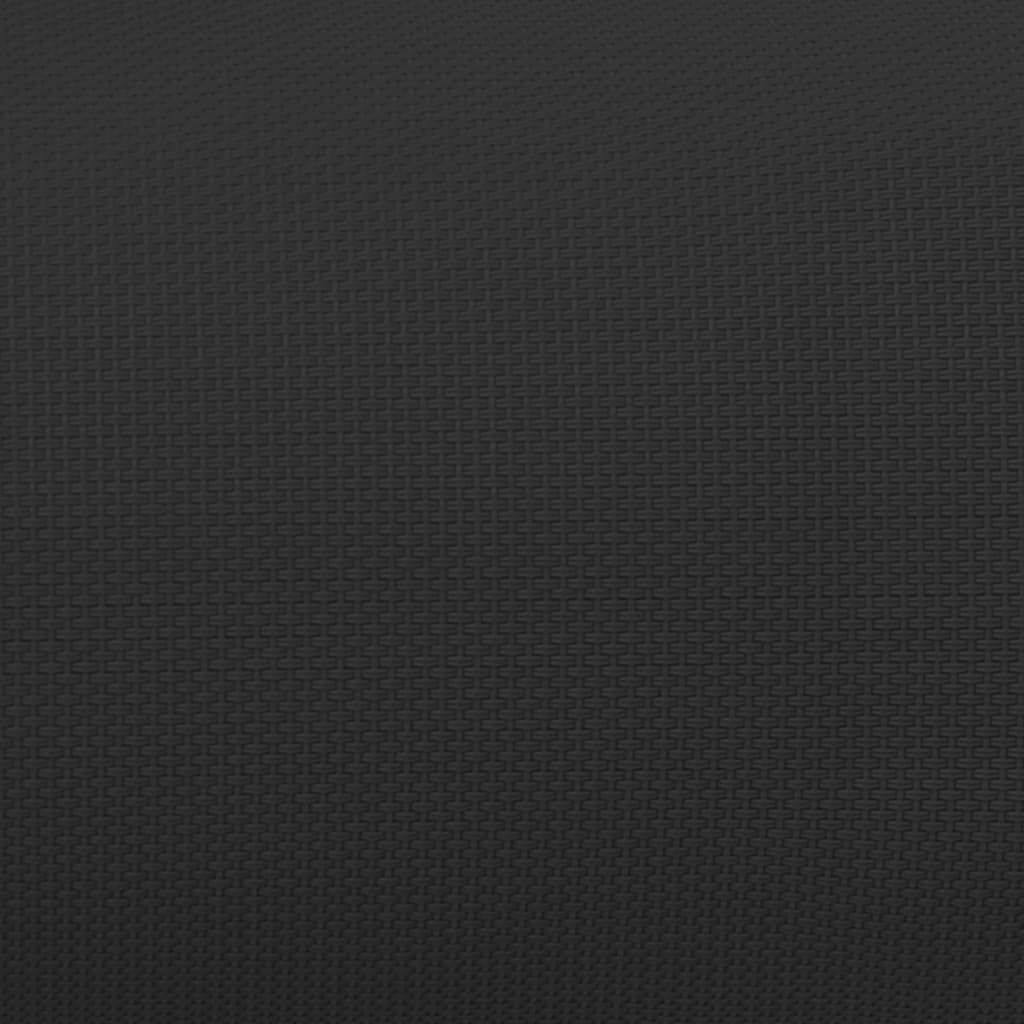 Poggiatesta per Sdraio Nero 40x7,5x15 cm in Textilene 47932