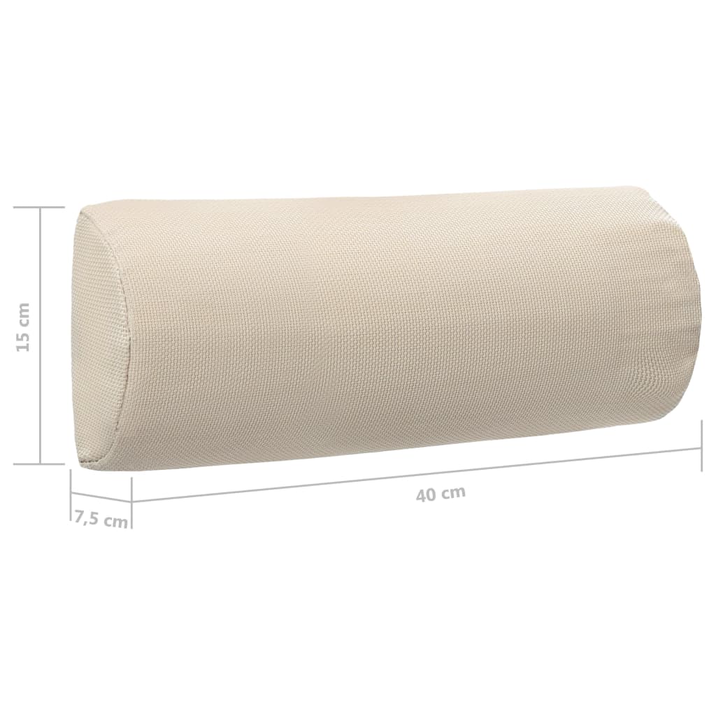 Poggiatesta per Sdraio Crema 40x7,5x15 cm in Textilene 47933