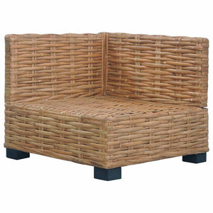 Divano Angolare con Cuscini in Rattan Naturale cod mxl 73188