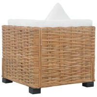 Divano Angolare con Cuscini in Rattan Naturale cod mxl 73188