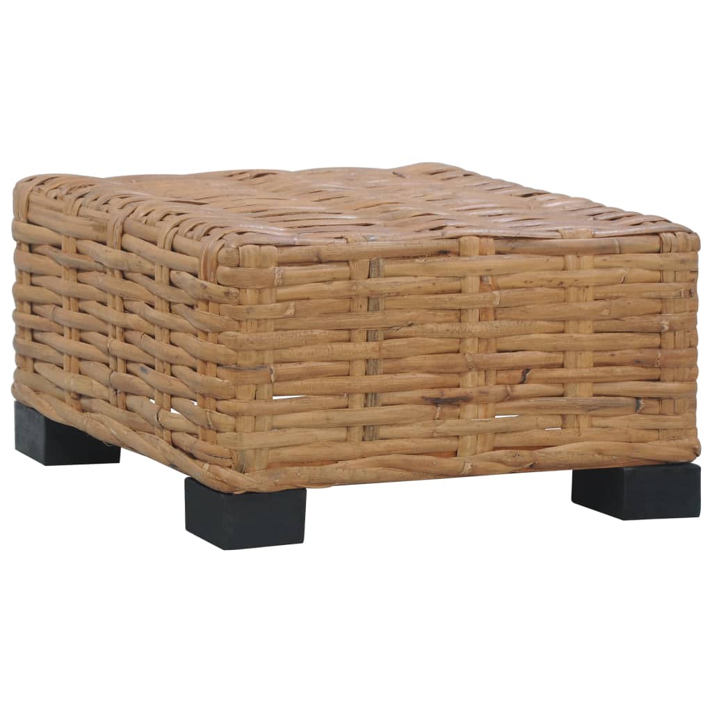 Tavolino da CaffÃ¨ 47x47x28 cm in Rattan Naturale cod mxl 72689