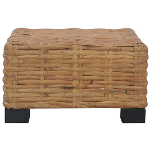 Tavolino da CaffÃ¨ 47x47x28 cm in Rattan Naturale cod mxl 72689