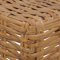 Tavolino da CaffÃ¨ 47x47x28 cm in Rattan Naturale cod mxl 72689
