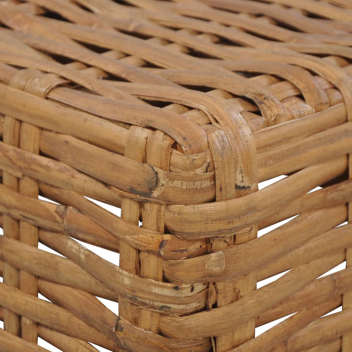 Tavolino da Salotto 47x47x28 cm in Rattan Naturale 286282