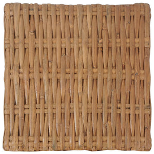 Tavolino da CaffÃ¨ 47x47x28 cm in Rattan Naturale cod mxl 72689