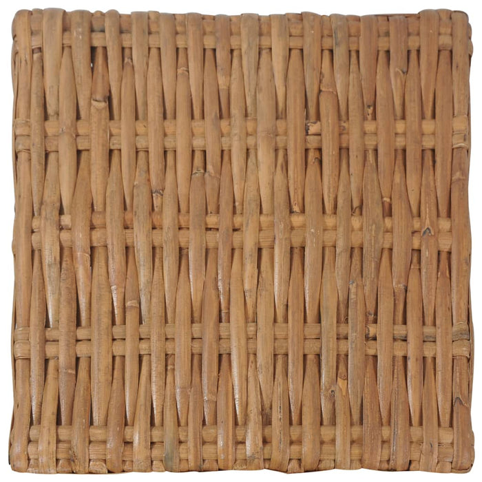 Tavolino da CaffÃ¨ 47x47x28 cm in Rattan Naturale cod mxl 72689