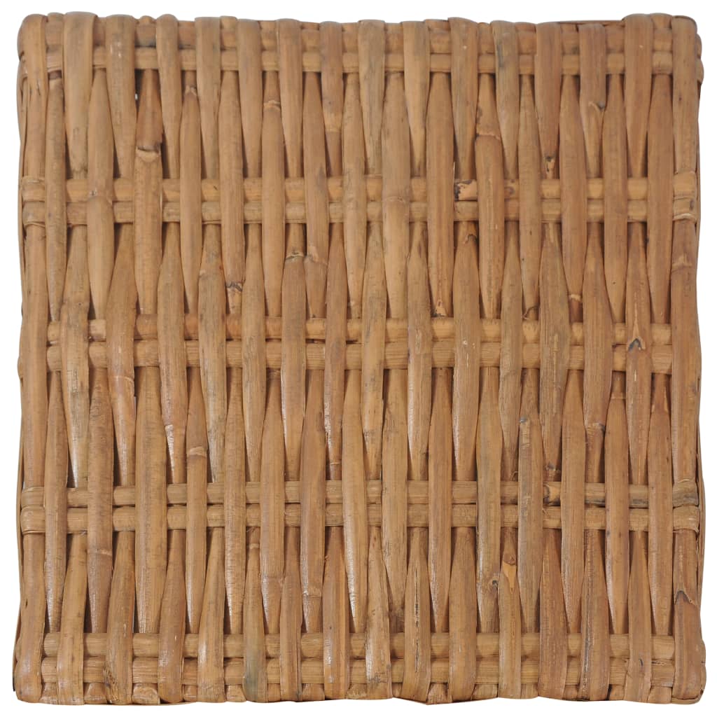 Tavolino da Salotto 47x47x28 cm in Rattan Naturale 286282