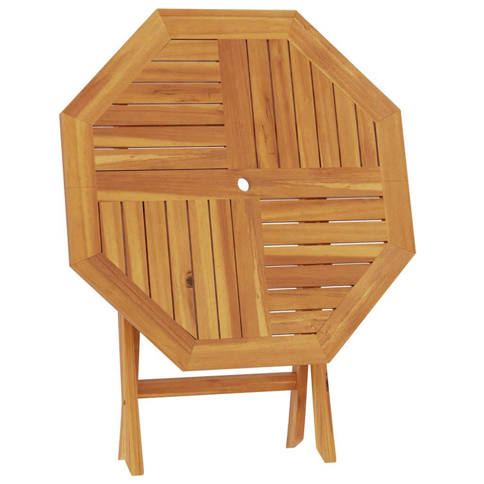 Tavolo da Giardino Pieghevole 85x85x76cm Legno Massello di Teak cod mxl 34317