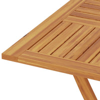 Tavolo da Giardino Pieghevole 85x85x76cm Legno Massello di Teak cod mxl 34511