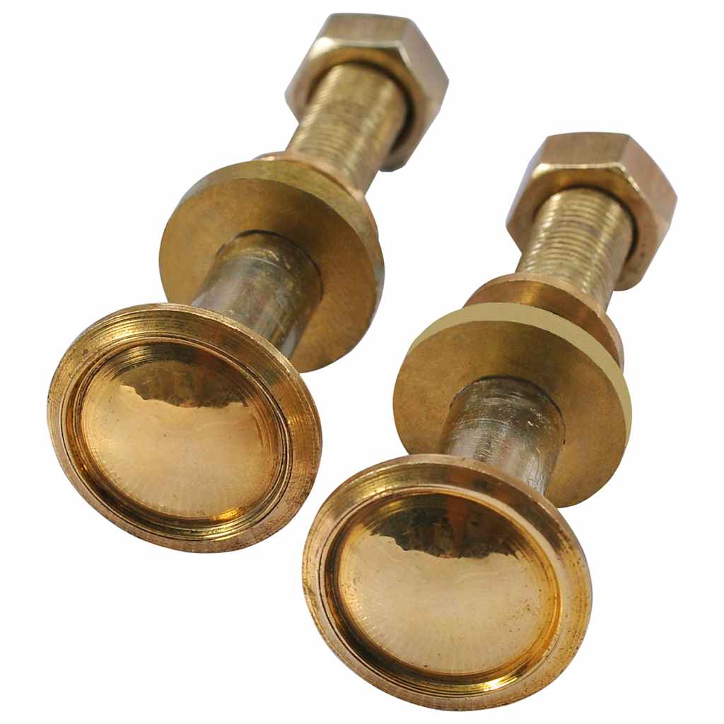 Rotelle di Ricambio per Lettini Prendisole 2pz Massello di Teak 48016