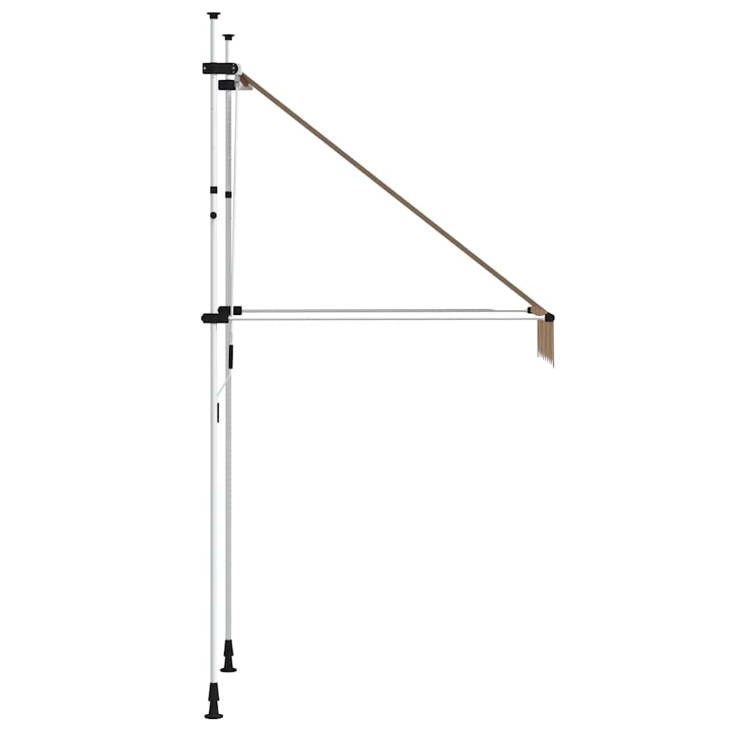 Tenda da Sole Retrattile Manuale 100 cm a Strisce Blu e Gialle 145830