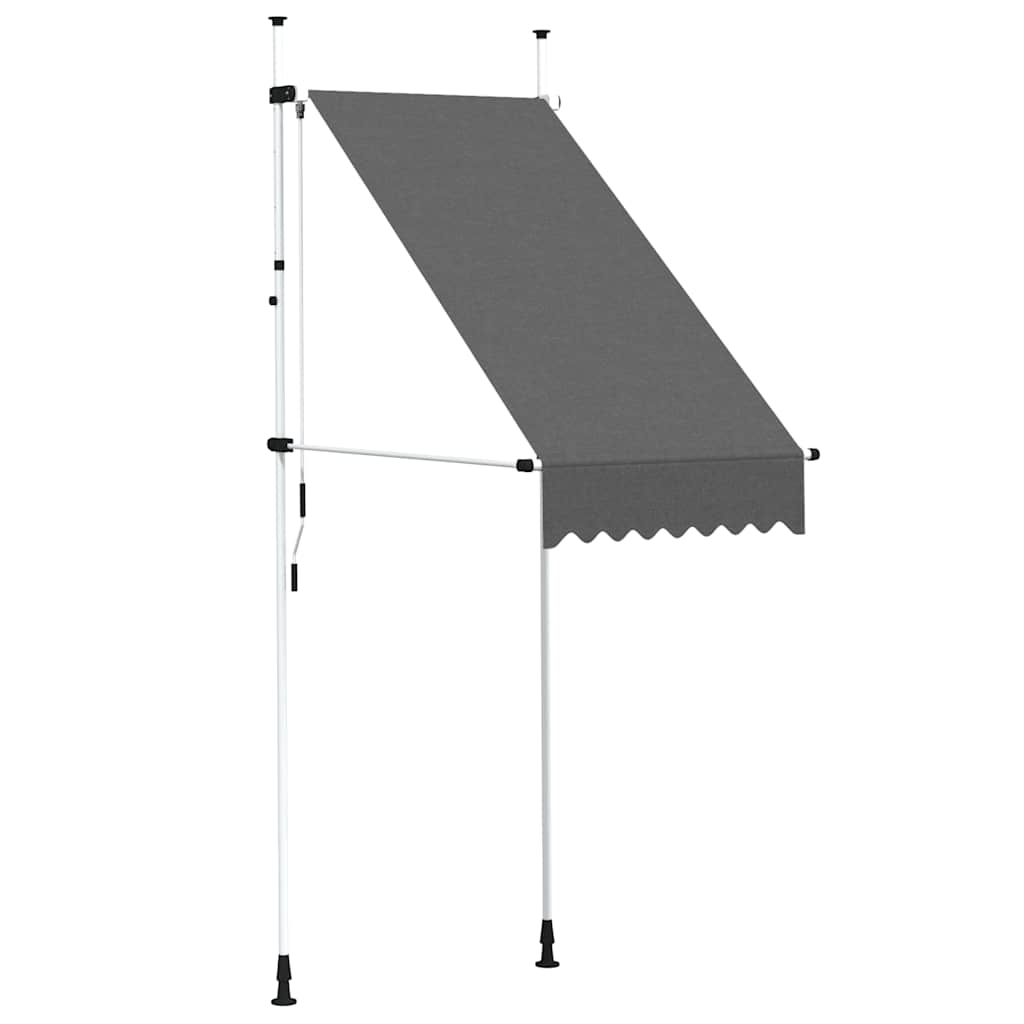 Tenda da Sole Retrattile Manuale 100 cm Antracite cod mxl 16256
