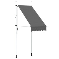 Tenda da Sole Retrattile Manuale 100 cm Antracite cod mxl 16256