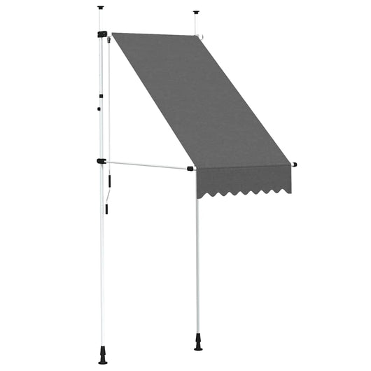 Tenda da Sole Retrattile Manuale 100 cm Antracite cod mxl 16256