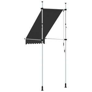 Tenda da Sole Retrattile Manuale 100 cm Antracite cod mxl 16256