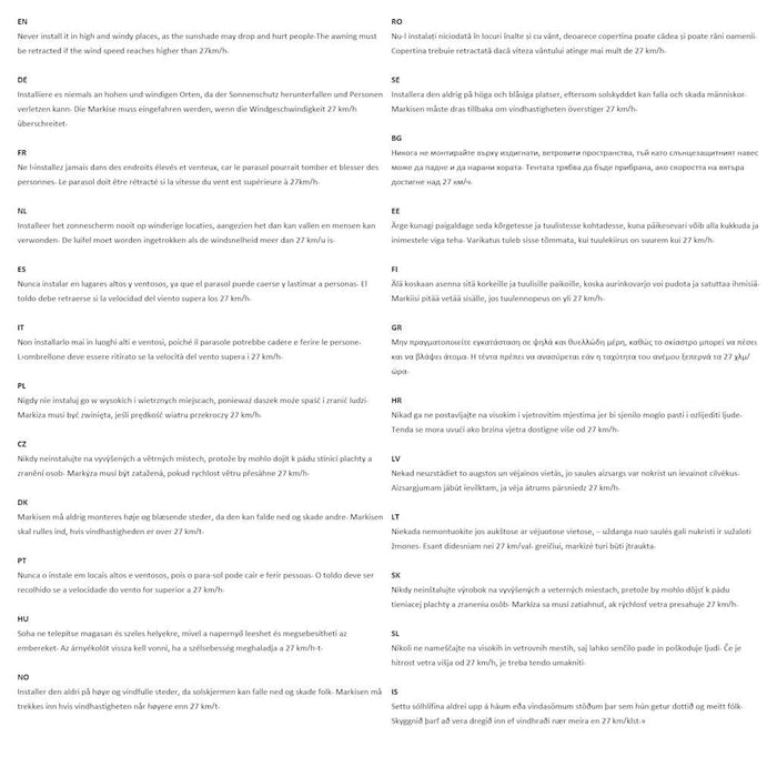 Tenda da Sole Retrattile Manuale 100 cm Crema 145833