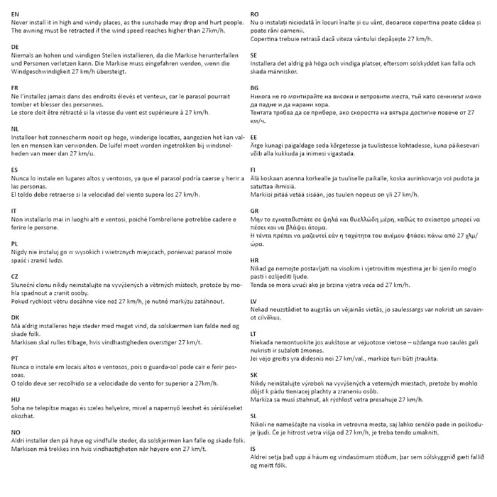 Tenda da Sole Retrattile Manuale 300 cm Arancione e Marrone 145838