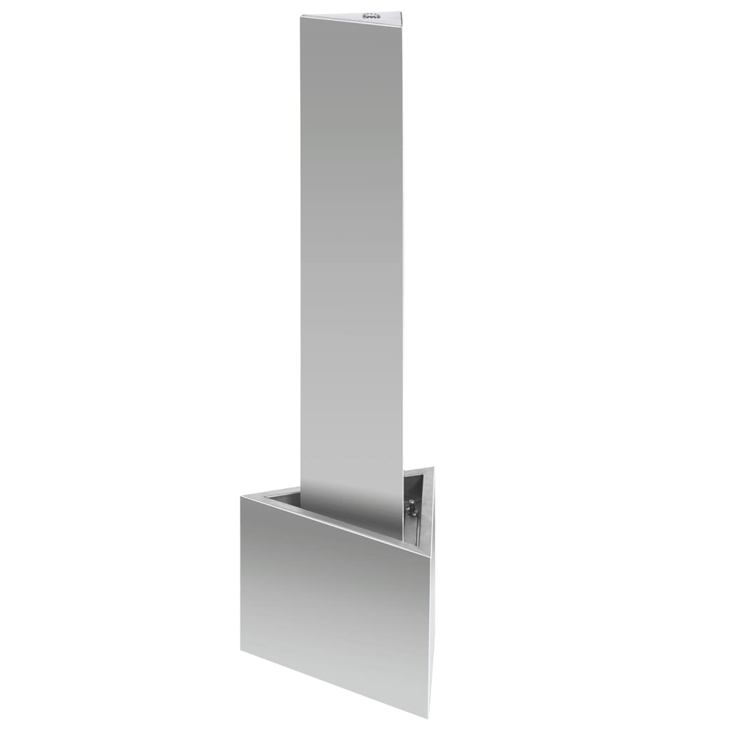 Fontana da Giardino Argento 37,7x32,6x110 cm in Acciaio Inox cod mxl 58338