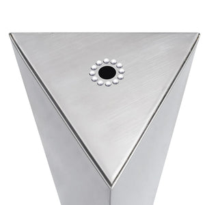 Fontana da Giardino Argento 37,7x32,6x110 cm in Acciaio Inox cod mxl 58338