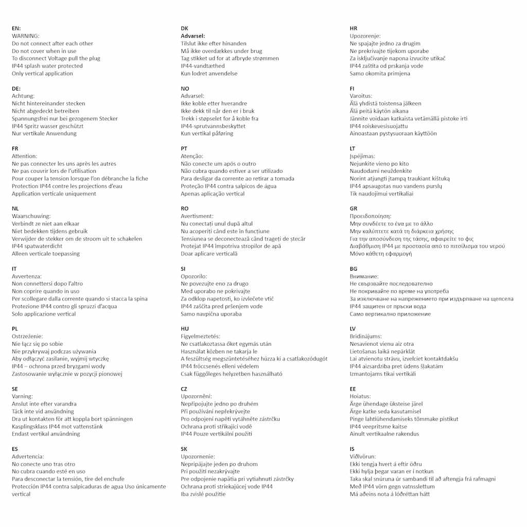 Presa da Esterno 4 Spine Resistente all'Acqua Poliresina Grigia 48541