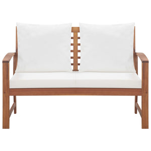 Set Divani da Giardino 4 pz con Cuscini in Massello di Acacia 47283