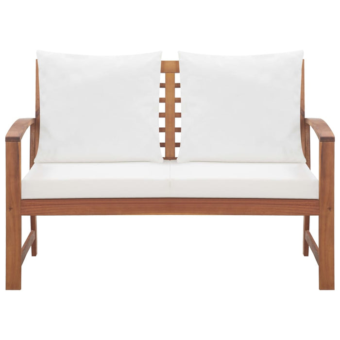 Set Divani da Giardino 4 pz con Cuscini in Massello di Acacia 47283