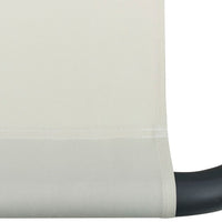 Lettino da Giardino Crema 200x90 cm in Acciaio 48080